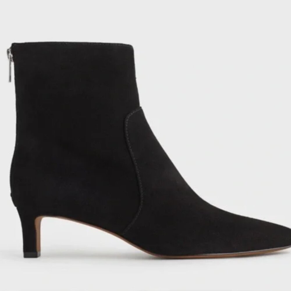 Madewell Women's Dimes Kitten Heel Boots Black new without box
